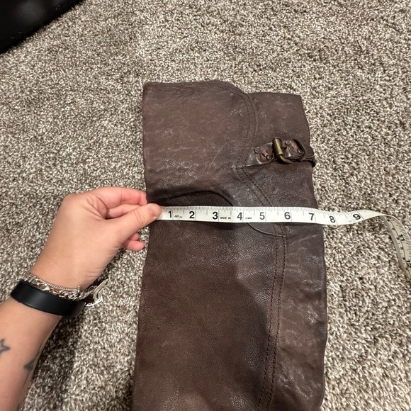 Brown Over the Knee Leather Boots - Picture 7 of 8